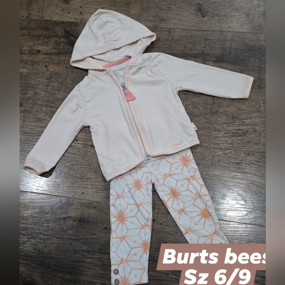 Burts bees baby girl outfit sz 6/9 months